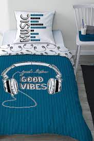 tendance chambre ado deco musique housse de couette good vibes deco chambre ados chambre ado musique chambre ado