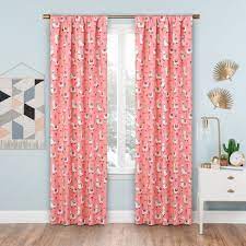 Maybe you would like to learn more about one of these? Llama Drama Thermaback Blackout Curtain Panel Coral Eclipse Target