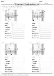 Domain And Range Practice Worksheet Domain And Range Quadratics Worksheet Answers In 2020 Quadratics Quadratic Functions Practices Worksheets