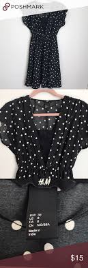 Final Price H M Black White Polka Dot Dress White Polka Dot Dress Polka Dot Dress Hm Dress