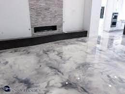 Metallic Marble Epoxy Floor From Glossy Floors Of Northwest Arkansas Epoxy Floor Metallic Epoxy Floor Flooring