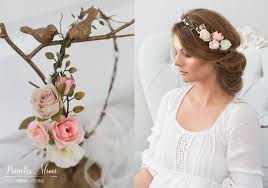 Haarschmuck Kopfputz Blumenkranz Boho Hochzeit Blumen Haarschmuck Kranz Ein Designerstuck Von Princess Mi Boho Hochzeit Haarschmuck Blumenkranz
