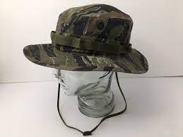 Military Sun Hat Boonie Type Ii Woodland Camo Hot Weather Size 7 Made In Usa Euc Woodland Camo Hot Weather Lids Hat