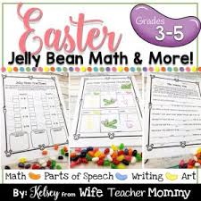 Celebrate the renewal of life with this collection of easter worksheets, featuring myriad literary, math, coloring and craft activities for kids in kindergarten through grade 5. Easter Jelly Bean Math More For 1st And 2nd Grades Wife Teacher Mommy