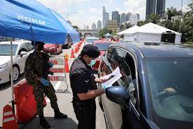 A police roadblock at jalan ampang, kuala lumpur, on october 14, 2020, during the conditional movement control order. Malaysia Declares Nationwide Lockdown From Wednesday To June 7 As Covid 19 Cases Spike Se Asia News Top Stories The Straits Times