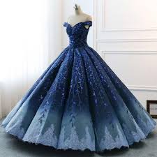 Navy Lace Applique Off Shoulder Ball Gown Princess Prom Dresses Pd00137 Ball Gowns Evening Dresses For Weddings Floral Evening Dresses