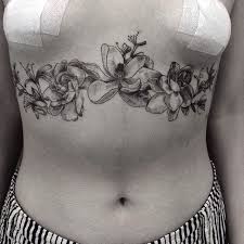 April showers bring may flower tattoos. Cats And Stuff Magnolia Gardenia And Honeysuckle Sternum Tattoo