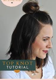 Top notch bows & apparel, lewiston. How To Do The Half Top Knot On Short Hair An Indigo Day