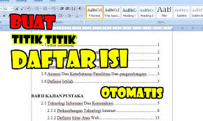 Cara Membuat Daftar Isi Di Microsoft Word Di Hp