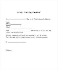 Use of sample authorization letter to sign documents. Sample Vehicle Release Form Examples Word Pdf Authorization Letter Collect The Driving License Printable Lettering Business Letter Template Letter Templates