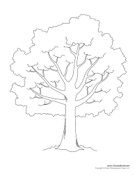 Large Printable Tree Template In 2020 Tree Coloring Page Leaf Coloring Page Tree Templates