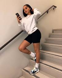 Black Biker Shorts Outfit Pinterest Pinterest Taylajenkins Fashion Cool Outfits Short Outfits