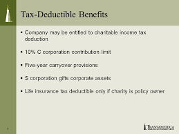 If the s corporation is the beneficiary, the premiums are not deductible. Ola 1406 T 1008 Offering A Valuable Corporate Benefit Ppt Download