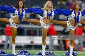 The Dallas Cowboys Cheerleaders Perform During The Preseason Game In 2021 Dallas Cheerleaders Dallas Cowboys Cheerleaders Buccaneers Cheerleaders