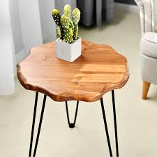 Solid Pine Wood End Table Rustic Side Table 20 Inch Tall Wellandstore The coffee table is the last piece of the living room puzzle, chosen after all the seating.