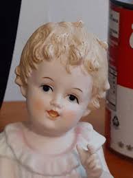 Lot of 5 Vintage Bisque Porcelain Piano Baby Figurines kpm and others