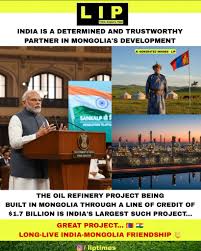 Love - India-funded $1.7 billion oil refinery project in Mongolia to boost  its energy security: PM Modi 🇮🇳 #mongolia | Facebook