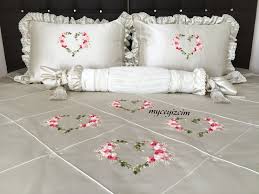 Rokoko Islemeli Yatak Ortusu Yatak Yatak Ortusu