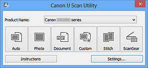 Transferencia fluida de imágenes y vídeos desde tu ij scan utility. Canon Manuales De Pixma Mg2400 Series Pantalla Principal De Ij Scan Utility