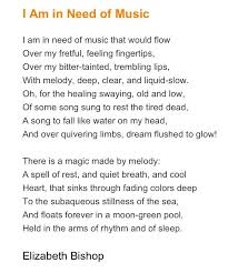 I Am In Need Of Music Elizabeth Bishop Poem A Day Wisdom Quotes Words
