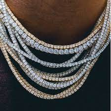 Sale price 11 900 руб. Diamond Tennis Chain Necklaces Unisex Jewelry Buy Jewellery Online Jewelry