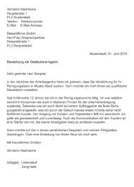 Im folgenden siehst du ein muster für ein bewerbungsschreiben als hauswirtschafter/in. Bewerbungsschreiben Reinigungskraft
