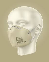 Download Face Mask With Nose Grip Mockup In Apparel Mockups On Yellow Images Object Mockups