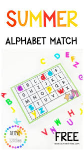 I have about two months left until my wedding, which means that i&aposve been trying to throw my indecisive tendencies out the window. Summer Fun Alphabet Match Activity Active Littles