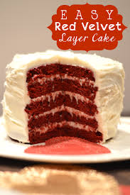 Easy Red Velvet 5 Layer Cake Recetas Favoritas Tortas Comida