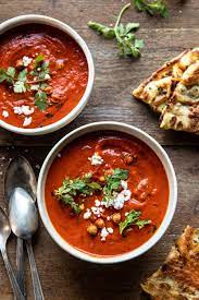 Creamy Moroccan Tomato Soup Half Baked Harvest Recipe Tomato Soup Homemade Half Baked Harvest Recipes Stew Recipes