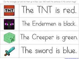 minecraft kindergarten printables 1 1 1 1