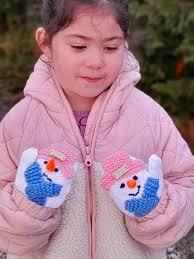 Snowman mittens pattern for granddaughter