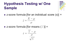 The zscore is an important measure in determining the financial strength of a company since it relies on several different metrics. Comparing One Sample To Its Population Ppt Video Online Download