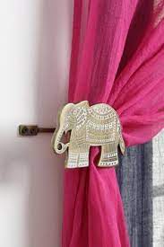 Etched Elephant Curtain Tie Back Elephant Curtains Elephant Room Elephant Decor