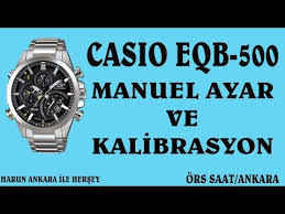 Casio Eqb 500 Manuel Ayar Ve Kalibrasyon Youtube