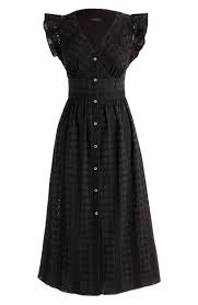 J Crew Ruffle Sleeve Eyelet Dress Alternate Color Black Dresses Eyelet Dress Nordstrom Dresses