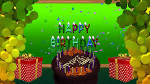 Happy Birthday Animation Video Green Background Blue Screen Frame Birthday Animation Video Happy Birthday Posters Birthday Background