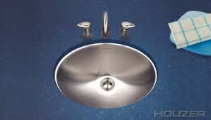 stainless steel oval lavatory sink