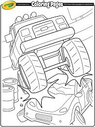 This collection includes mandalas, florals, and more. Monster Truck Crushing A Car Coloring Page Crayola Com