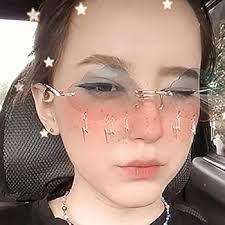 Melrose 2 Pairs Rimless Cute Sunglasses Women Trendy Vintage Clouds  Lightning Shaped Sunglasses men's Cloud Tassel Glasses, Blue, x :  Amazon.com.au: Clothing, Shoes & Accessories