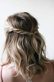 easy twist hair tutorial brautjungfernfrisuren hochzeitsfrisuren geflochtene frisuren