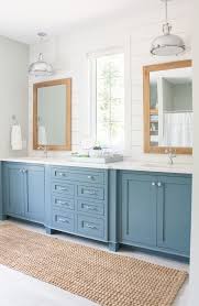 Our Master Bathroom Will Look Like This With Long Double Vanity With Window In The Middle Would Like Mor Lake House Bathroom Lakehouse Bedroom House Bathroom