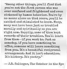 Catcher In The Rye Quote Poster By Lolabella In 2020 Words Literary Quotes Quotes