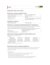 Material Safety Data Sheet Section 1 Product