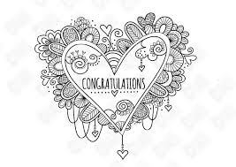 Congratulations Heart Colouring Page Instant Digital Heart Coloring Pages Doodle Drawings Coloring Pages