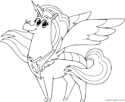 Corn the unicorn and peg the pegasus are good friends. Corn And Peg Coloring Pages Coloringall