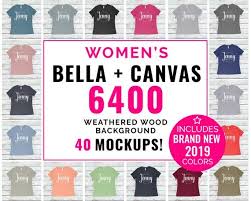 Bella Canvas 6400 Mockup Bundle Bella Canvas Bundle Bella Etsy In 2020 Bella Canvas Handmade Shop Canvas