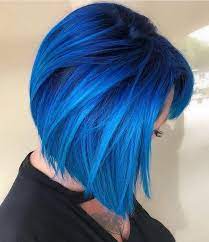 24 Blue Hairstyles For Short Hair Popular Short Blue Hair Ideas In 2019 Hair Styles Short Blue Hair Bold Hair Color