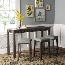You will find rattan tables of many sizes, rattan chairs, ottomans, chaises, stools, and many other interesting and unusual rattan products. Barstool And Table Set Wayfair