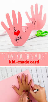 How to make a card. I Love You This Much Kid Made Card With Video Sugar Spice And Glitter